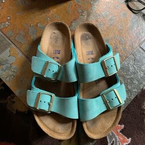 Birkenstock Arizona Suede leather blue size 39